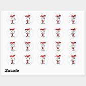 Hang glijden ronde sticker (Vel)