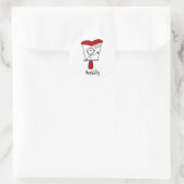 Hang glijden ronde sticker (Tas)