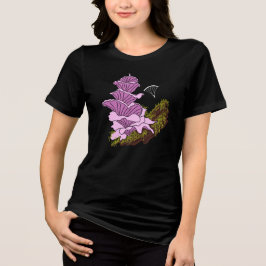 Hang glijden Roze Pagode Paddenstoel Tri-Blend Shirt