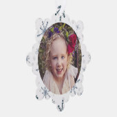 Hang het aan de boomfoto & aangepaste begroeting ornament kaart (Rechts)