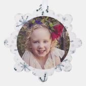 Hang het aan de boomfoto & aangepaste begroeting ornament kaart (Voorkant)