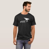 Hang het Glijdende Evolutie voor hangen Glider T-shirt (Voorkant volledig)