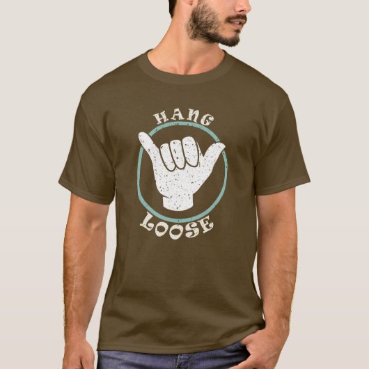 Hang het T-shirt van Loose Shaka: Minimalistische  (Voorkant)