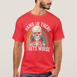 Hang Hier Blijft Het Slechtertrui Funny Vintage Sa T-shirt