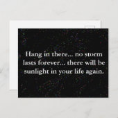 Hang in daar Aanmoedigend Citaat Briefkaart (Voorkant / Achterkant)