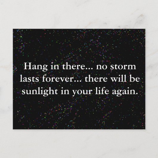 Hang in daar Aanmoedigend Citaat Briefkaart (Voorkant)