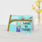 Hang in daar Aanmoedigingsdocument Wenskaart Kaart (Gele Bloem)