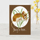 Hang in daar de Kaartenhuis van de Aanmoediging Kaart (Gele Bloem)