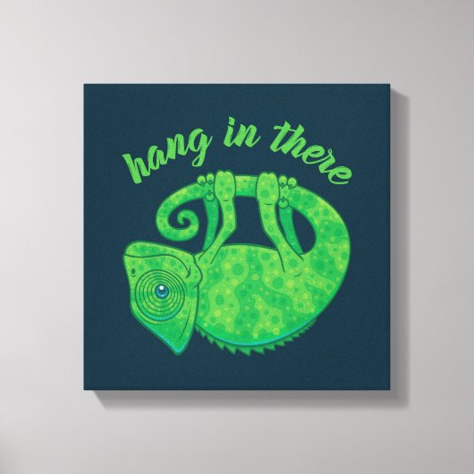 Hang in daar Magische Chameleon Canvas Afdruk (Voorkant)