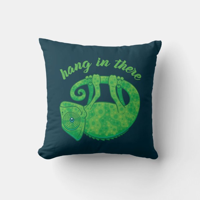 Hang in daar Magische Chameleon Kussen (Voorkant)