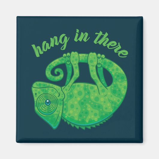 Hang in daar Magische Chameleon Magneet (Voorkant)