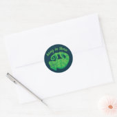 Hang in daar Magische Chameleon Ronde Sticker (Envelop)