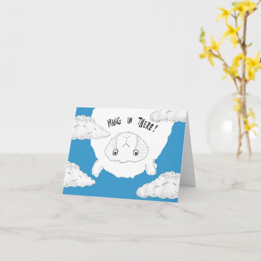 Hang in Daar Schapen Kaart (Gele Bloem)