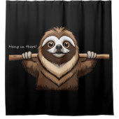 "Hang in daar": Slots bemoedigende woorden Douchegordijn (Voorkant)