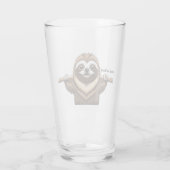 "Hang in daar": Slots bemoedigende woorden Glas (Achterkant)