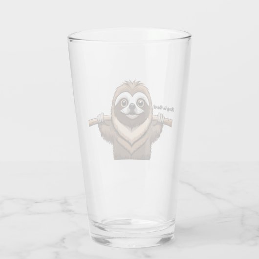 "Hang in daar": Slots bemoedigende woorden Glas (Achterkant)