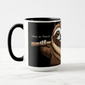 "Hang in daar": Slots bemoedigende woorden Mok (Links)