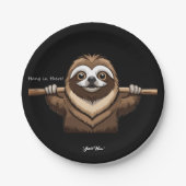 "Hang in daar": Slots bemoedigende woorden Papieren Bordje (Voorkant)