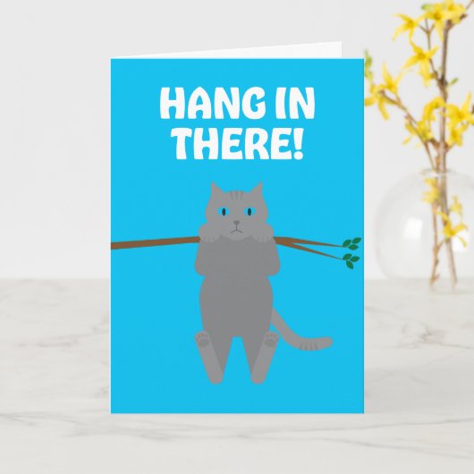 Hang in daar Wenskaart Kaart (Gele Bloem)