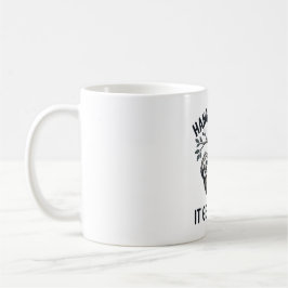 Hang in de luiaard grappig sarcastisch ontwerp koffiemok