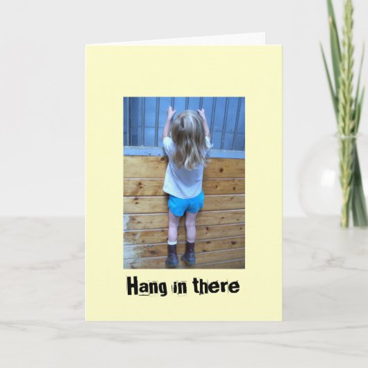 Hang in het Wenskaart Kaart (Voorkant)