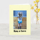 Hang in het Wenskaart Kaart (Gele Bloem)