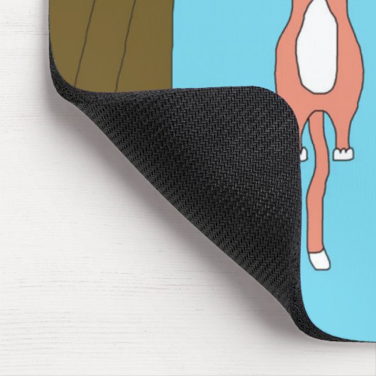 Hang in Mousepad met Marshmallow de Kat Muismat (Hoek)