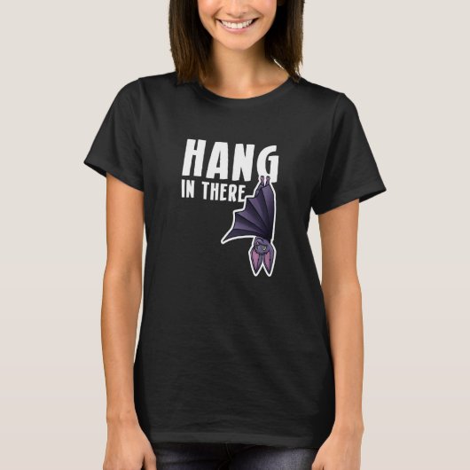 Hang In There Bat vampire T-shirt (Voorkant)