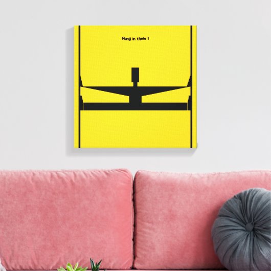 Hang in There ! beroemd gemaakt door Michele Moses Canvas Afdruk (Insitu (Woonkamer))