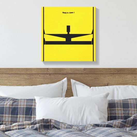 Hang in There ! beroemd gemaakt door Michele Moses Canvas Afdruk (Insitu (Slaapkamer))