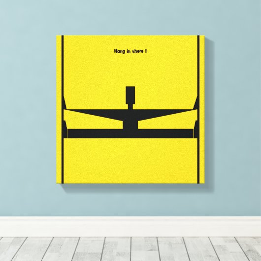 Hang in There ! beroemd gemaakt door Michele Moses Canvas Afdruk (Insitu (Houten vloer))