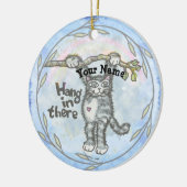 Hang In There Cat   Keramisch Ornament (Links)