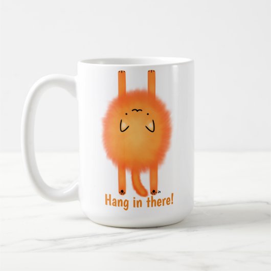 Hang in there cat koffiemok (Links)