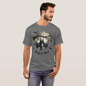 Hang in There Funny Bat Halloween T-shirt (Voorkant volledig)