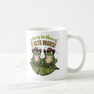 Hang in There, It Gets Worer Erger – Kikker Mok
