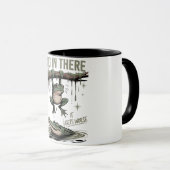 Hang In There It Gets Worse – Funny Frog & Crocodi Mok (Voorkant rechts)