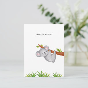 Hang In There Supportive Motivational Koala Card Briefkaart