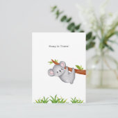 Hang In There Supportive Motivational Koala Card Briefkaart (Staand voorkant)