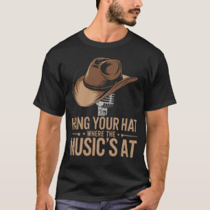 Hang je Pet op waar de muziek is - Country Music T-shirt