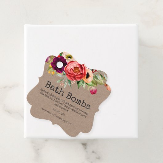 Hang Label voor handgemaakte badbom (In situ)