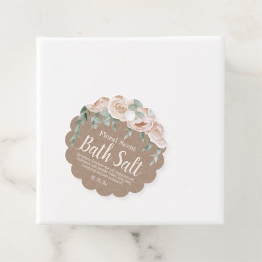 Hang Label voor zelfgemaakte badzout weken (In situ)