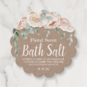 Hang Label voor zelfgemaakte badzout weken (Voorkant)