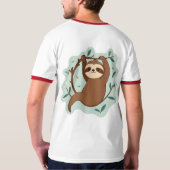 Hang Loose - Chill Sloth Vibes T-shirt (Achterkant)