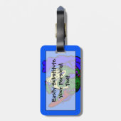 Hang Loose Surfing Dragon Bagagelabel (Achterkant verticaal)