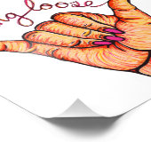 Hang los haar foto afdruk (Hoek)