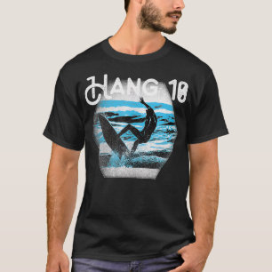 Hang los — losse, grote golven surfer-inktstempel  t-shirt
