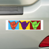 Hang los ontwerp bumpersticker (Op auto)