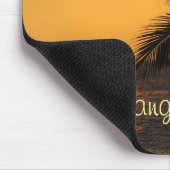 Hang Losse Tropische Sunset Mousepad op Muismat (Hoek)