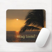 Hang Losse Tropische Sunset Mousepad op Muismat (Met muis)