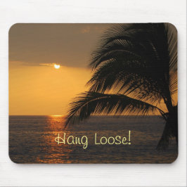 Hang Losse Tropische Sunset Mousepad op Muismat